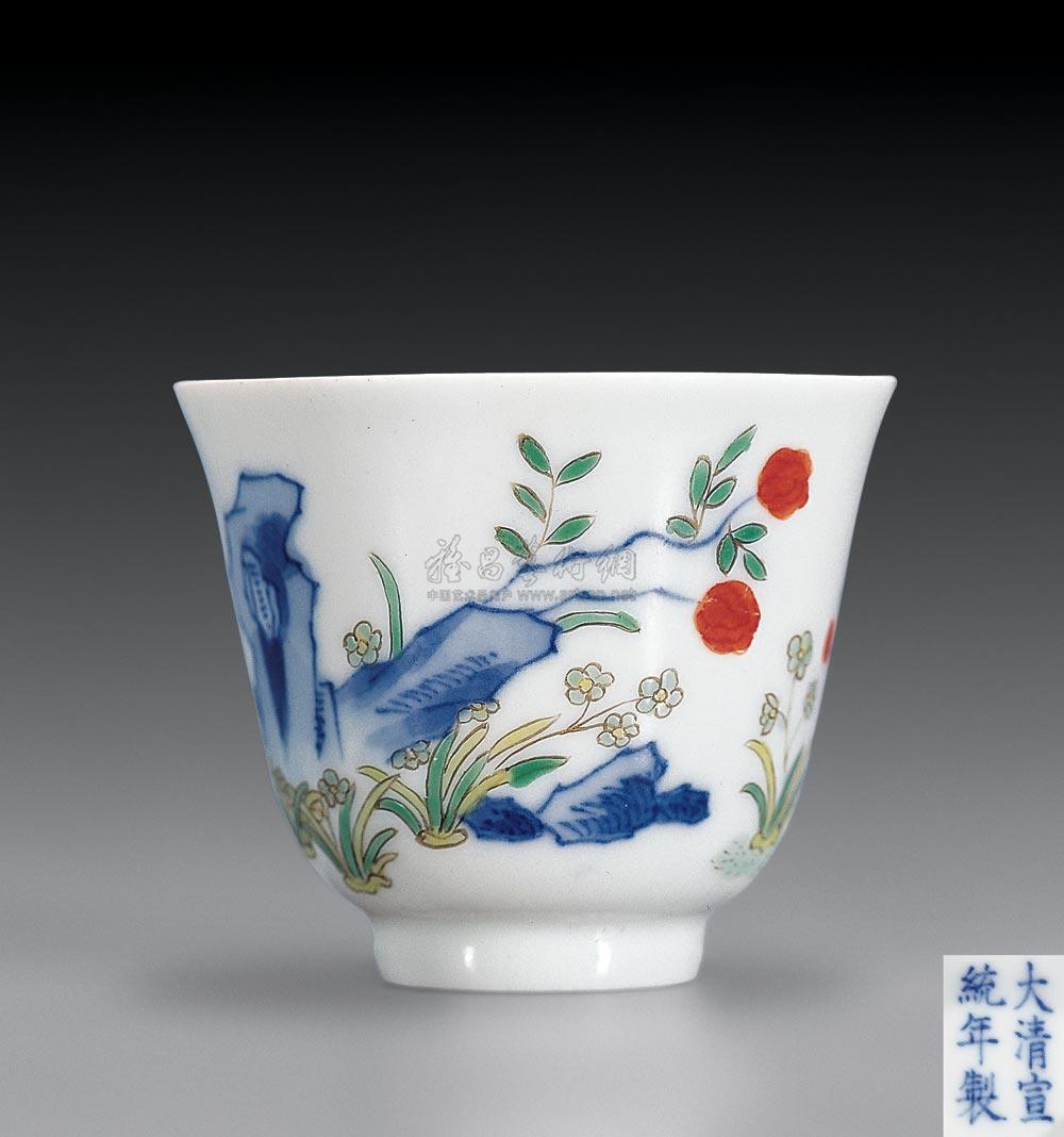 【清宣统 斗彩三秋杯】拍卖品_图片_价格_鉴赏_清代斗彩瓷器_雅昌艺术