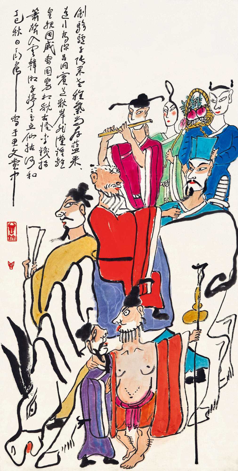 嘉德香港•十周年庆典拍卖 |形神兼备、意趣畅达,二十世纪东方艺术巨擘:关良与丁衍镛-市场观察-雅昌艺术市场监测中心