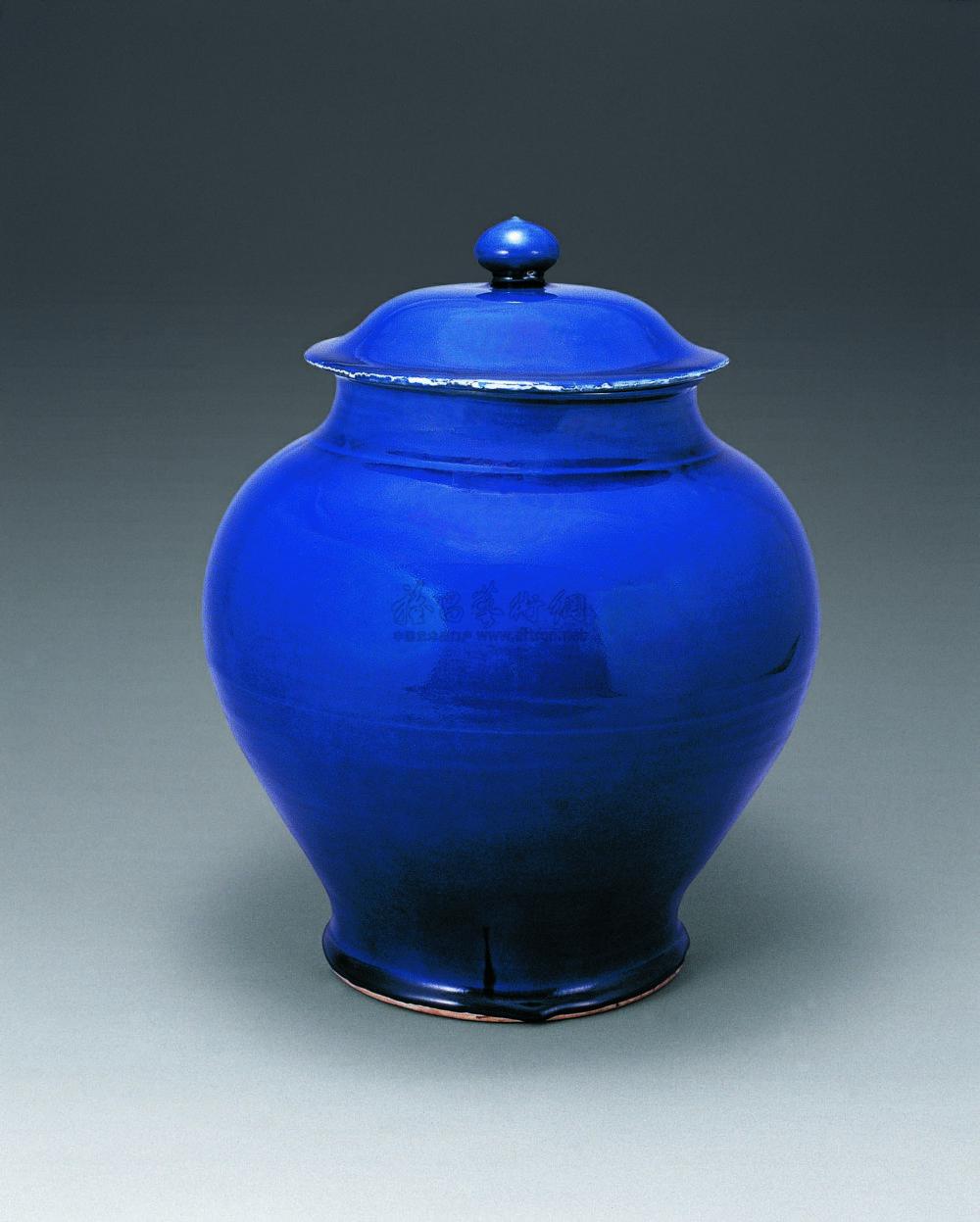 霁蓝釉罐拍品分类陶瓷