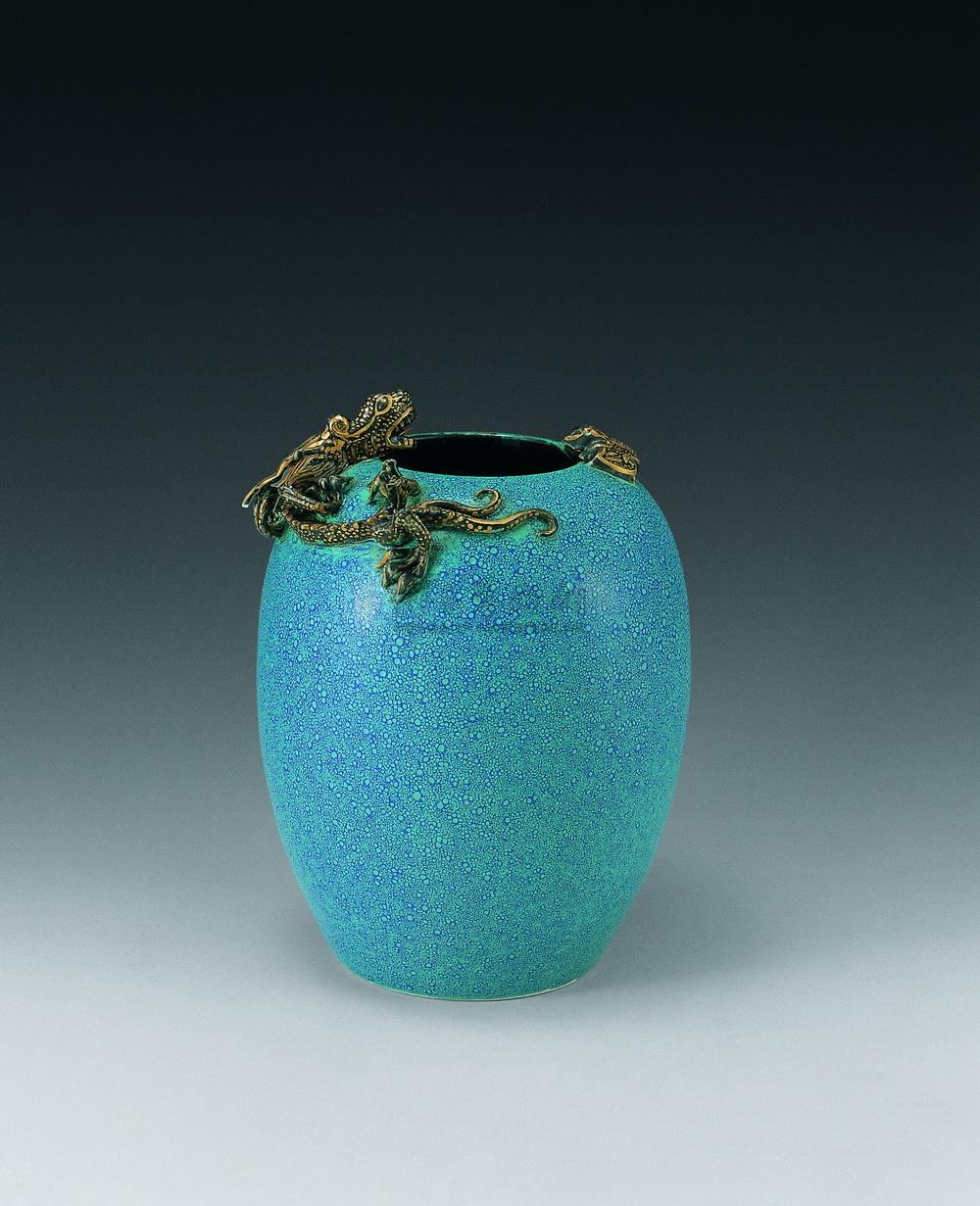 【民国 炉钧釉描金螭龙罐】拍卖品_图片_价格_鉴赏_民国瓷器_雅昌艺术
