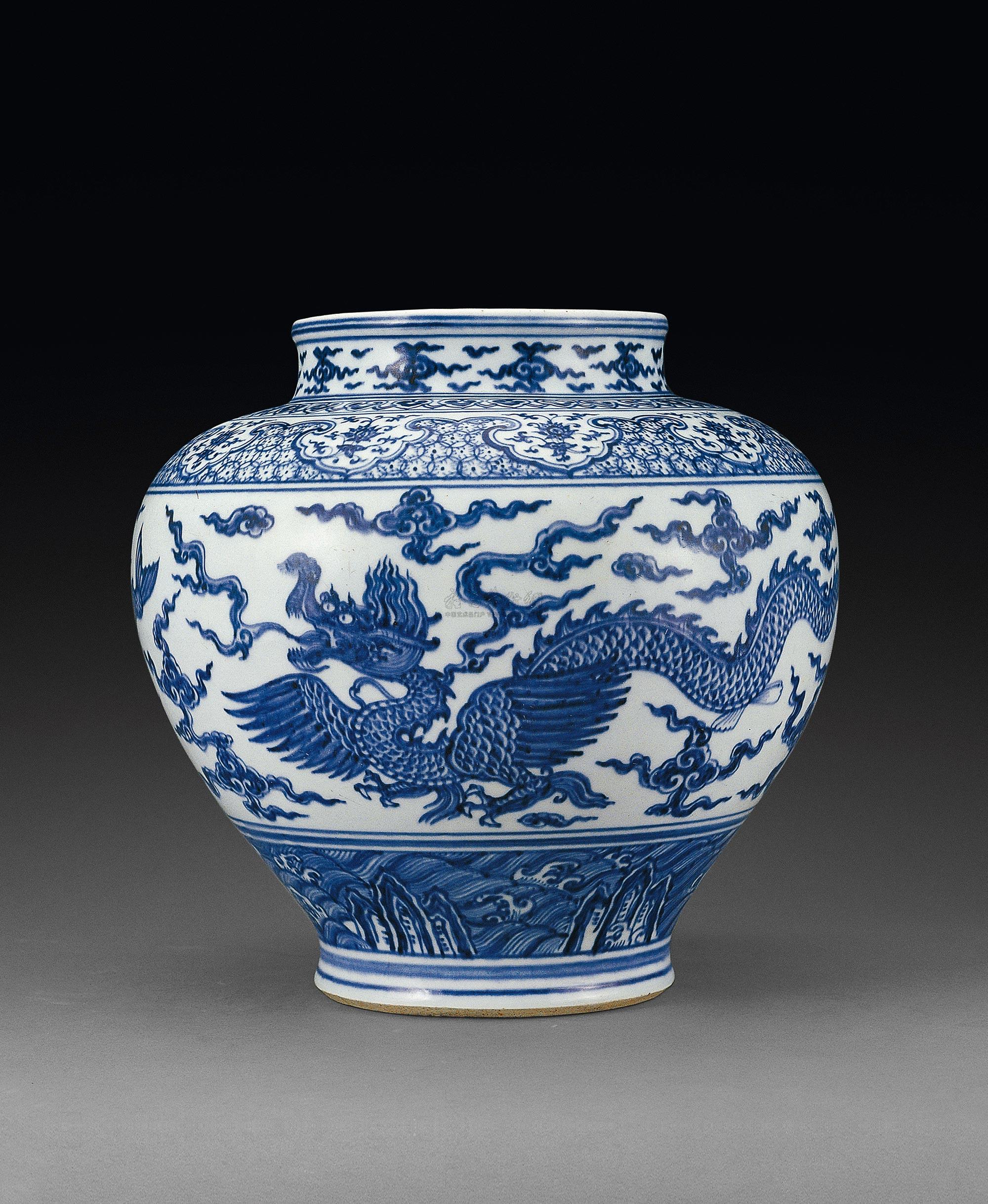 【明 青花飞龙纹罐】拍卖品_图片_价格_鉴赏_明代青花瓷器_雅昌艺术品
