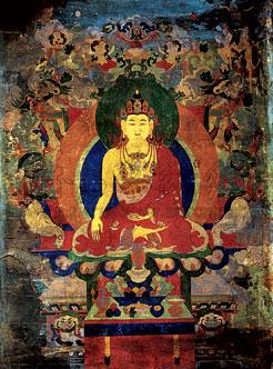 Buddha Figure Hanging Scroll