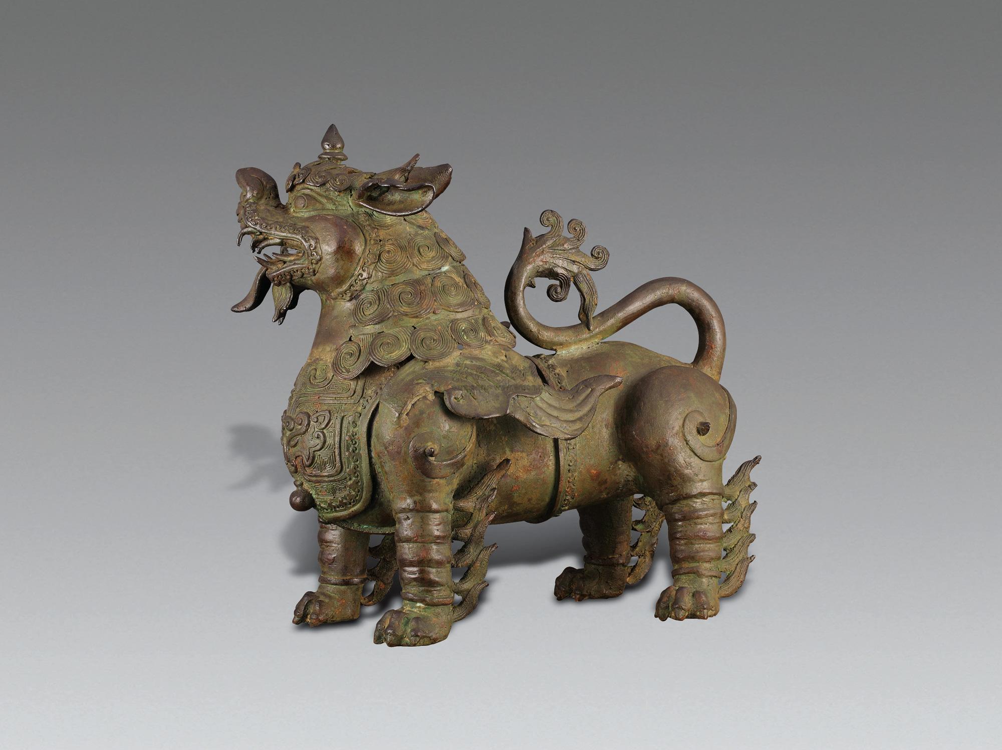 2414清铜瑞兽摆件