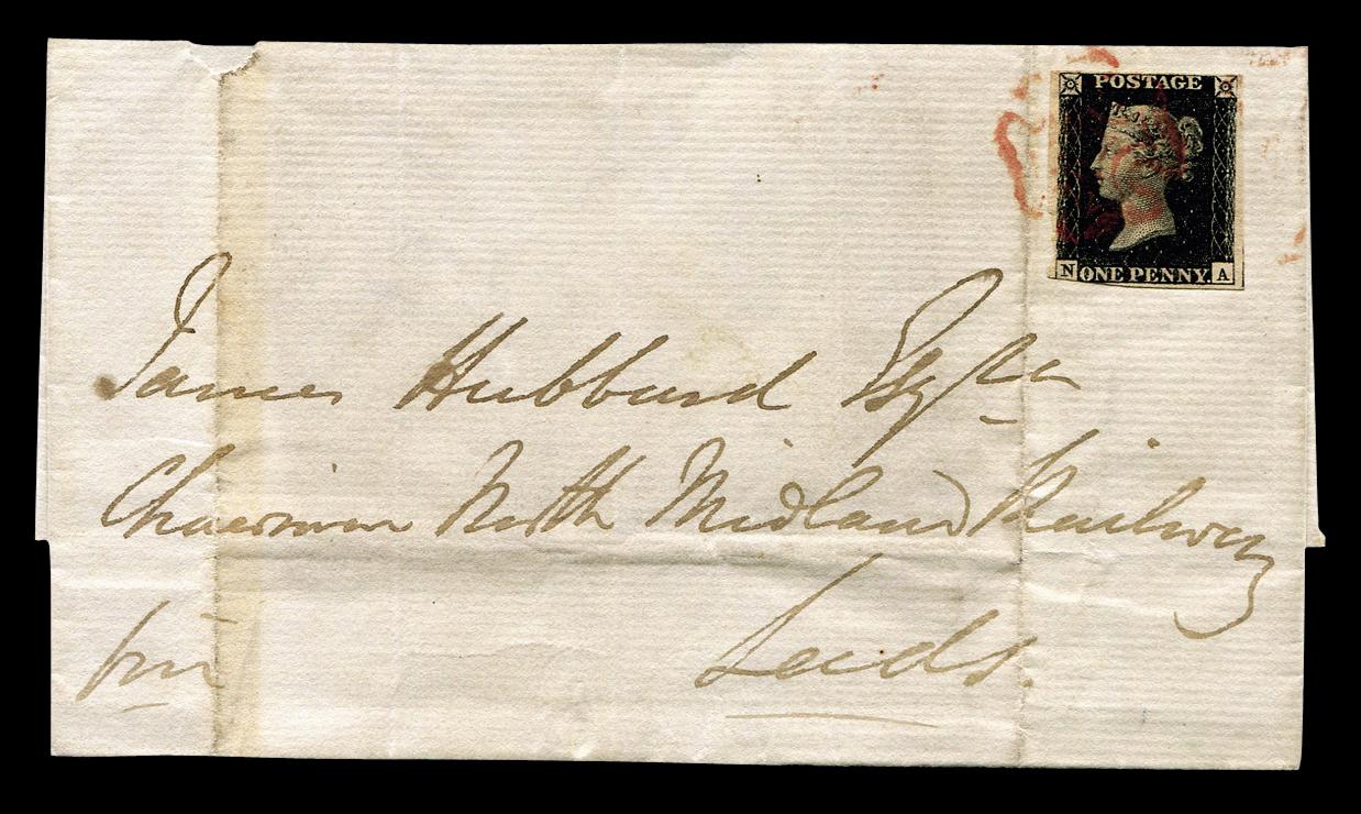 108151840年英国黑便士信简一件