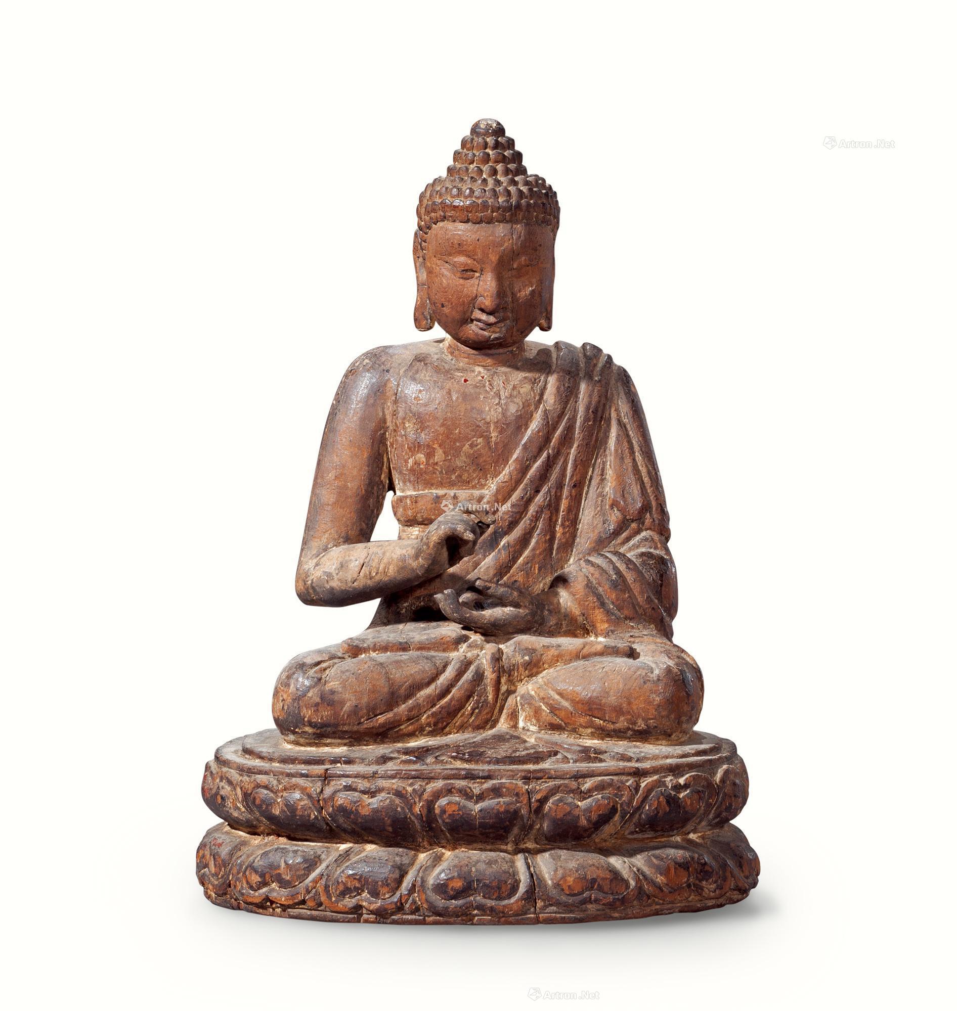 木雕释迦牟尼佛坐像