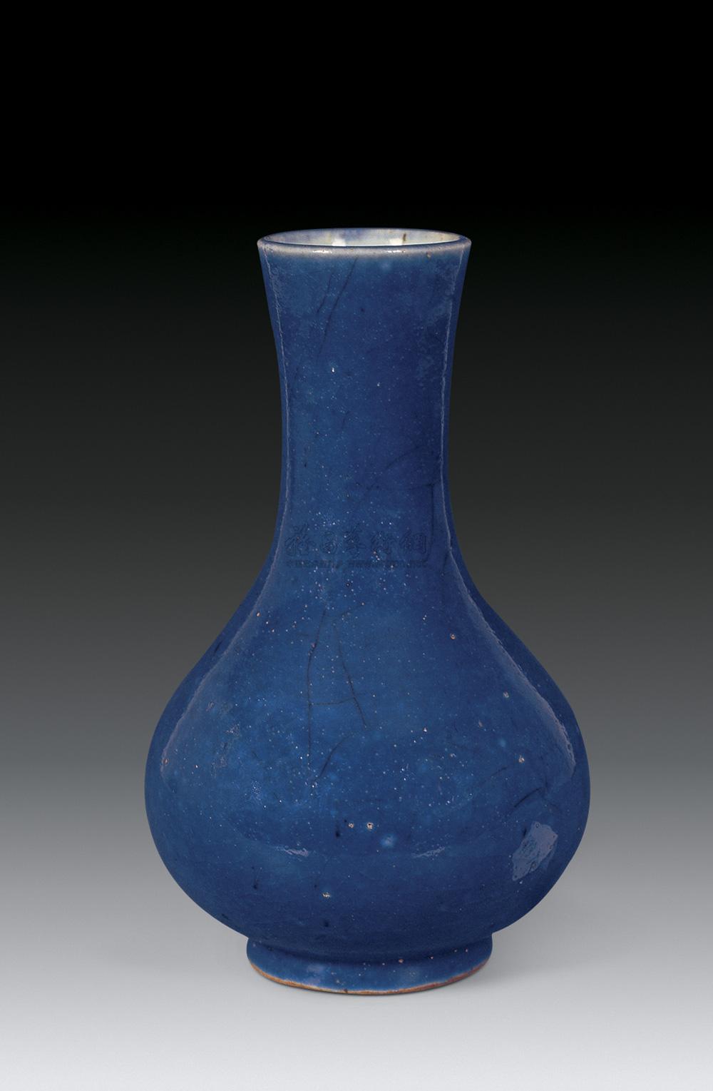 宝石蓝釉瓶拍品分类陶瓷