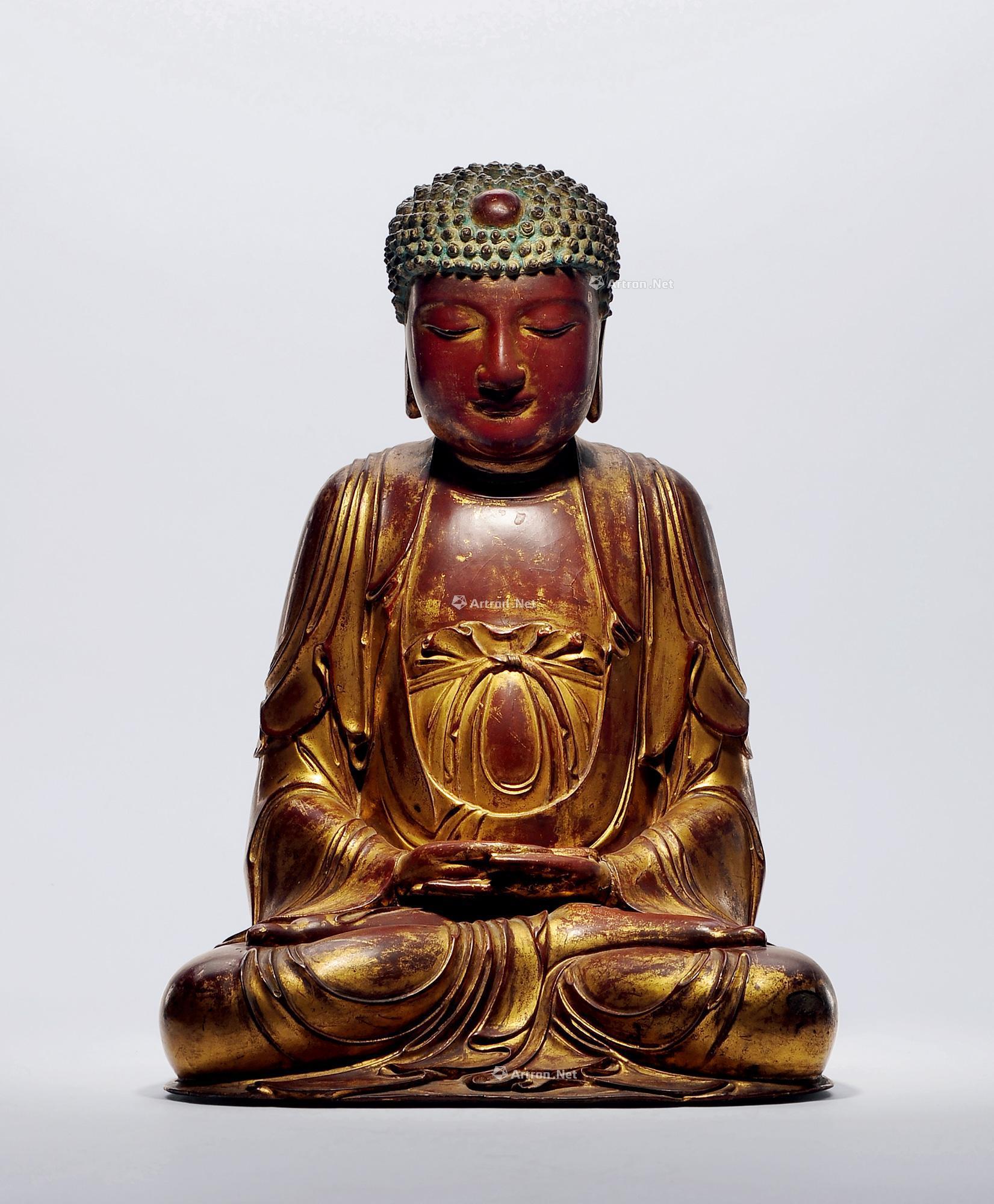 【明 檀香木髹漆金阿弥陀佛】拍卖品_图片_价格_鉴赏_木雕_雅昌艺术品