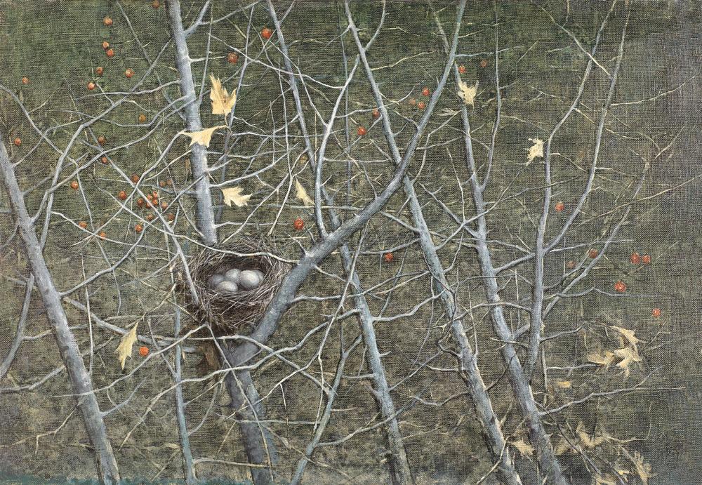 【被遗忘的鸟巢 布面】拍卖品_图片_价格_鉴赏_油画_雅昌艺术品拍卖网