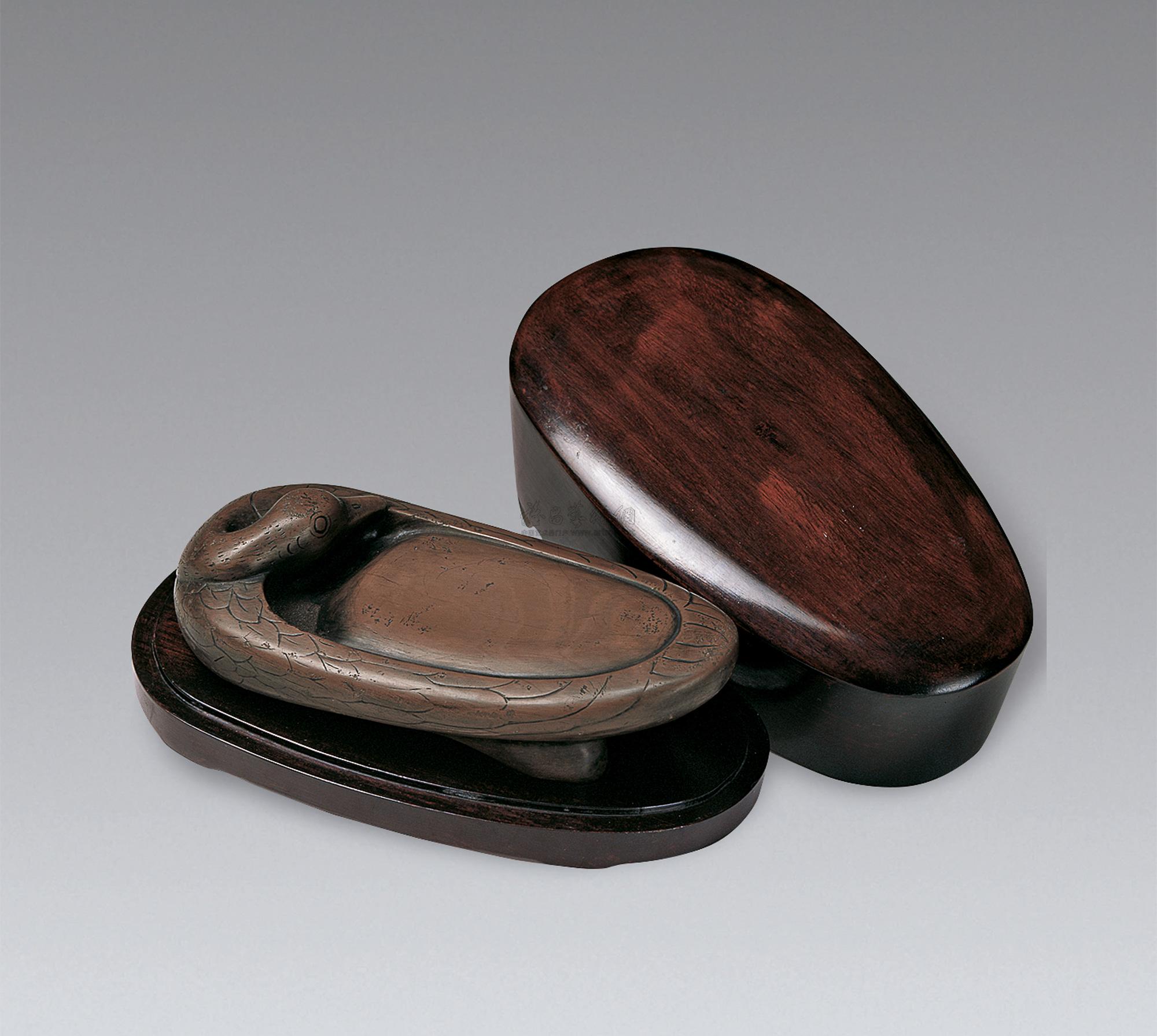 0718清刘德六藏鹅形澄泥砚