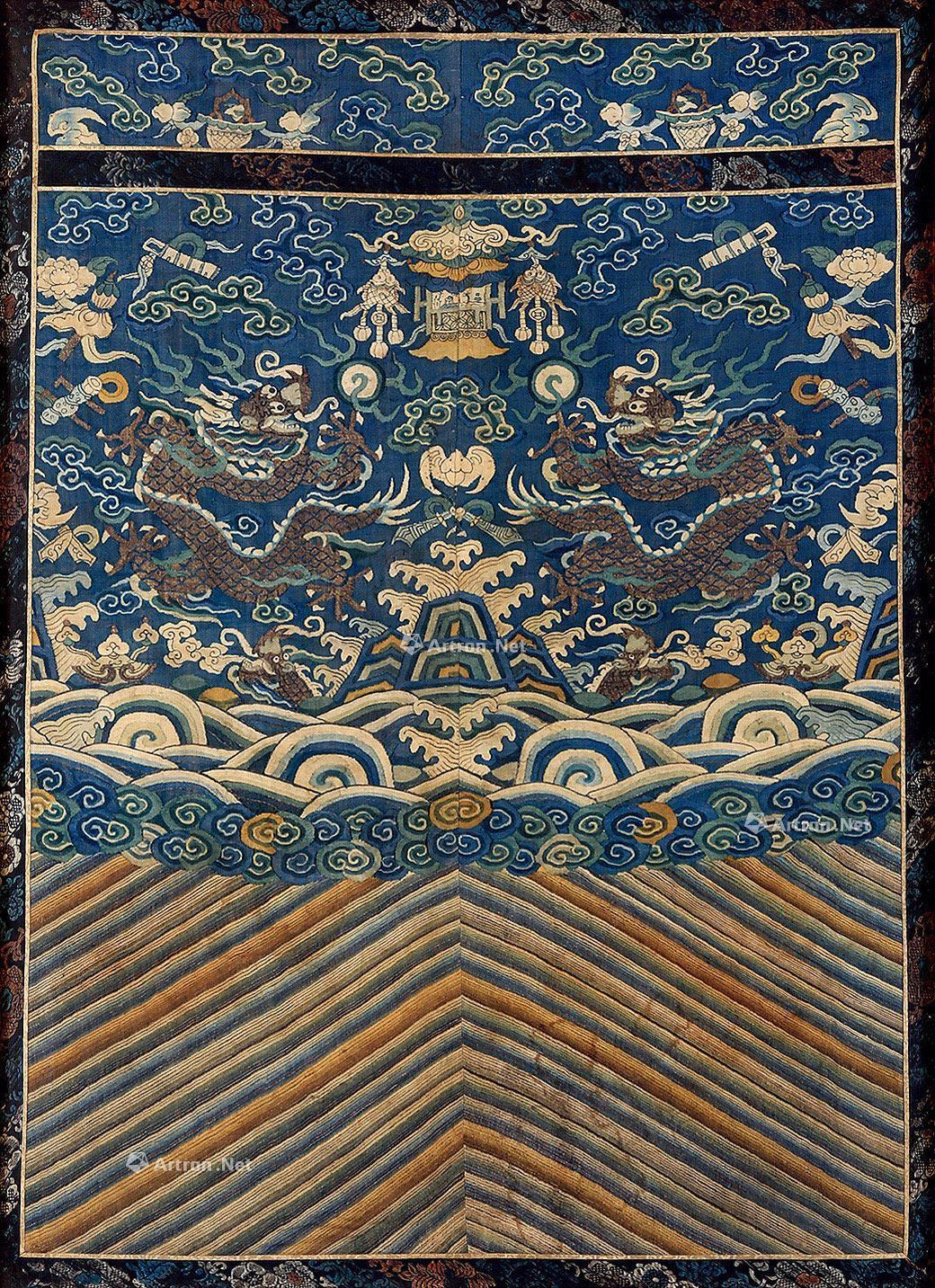 0082清龙纹织锦