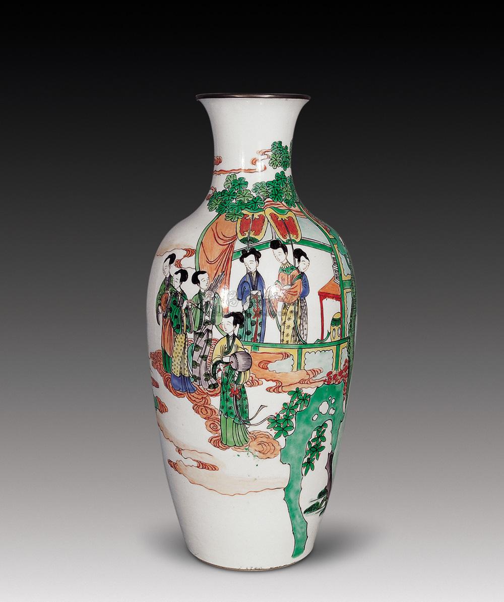 【清光绪 五彩神仙人物故事瓶】拍卖品_图片_价格_鉴赏_清代五彩瓷器
