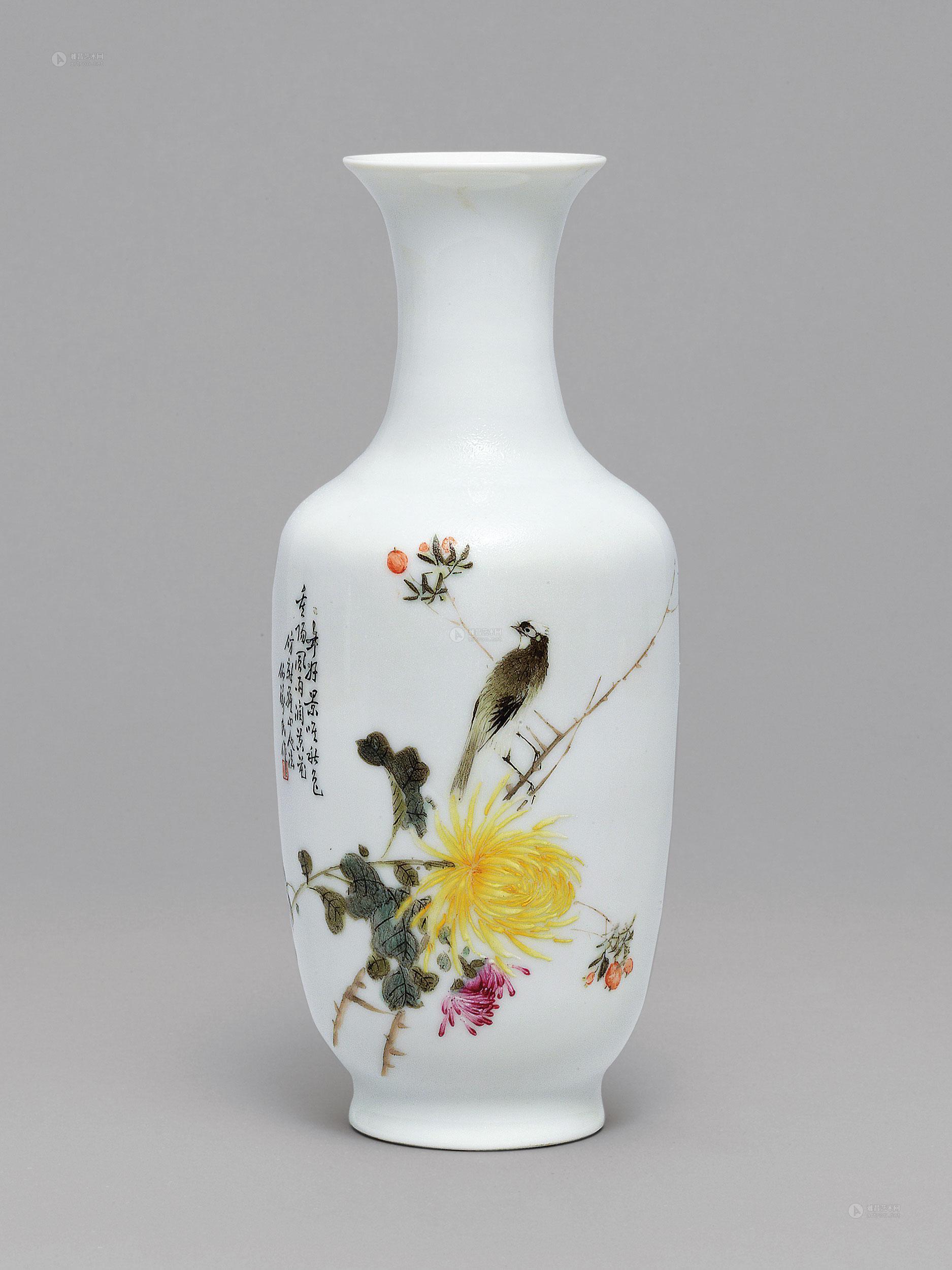 6372毕伯涛粉彩瓷瓶