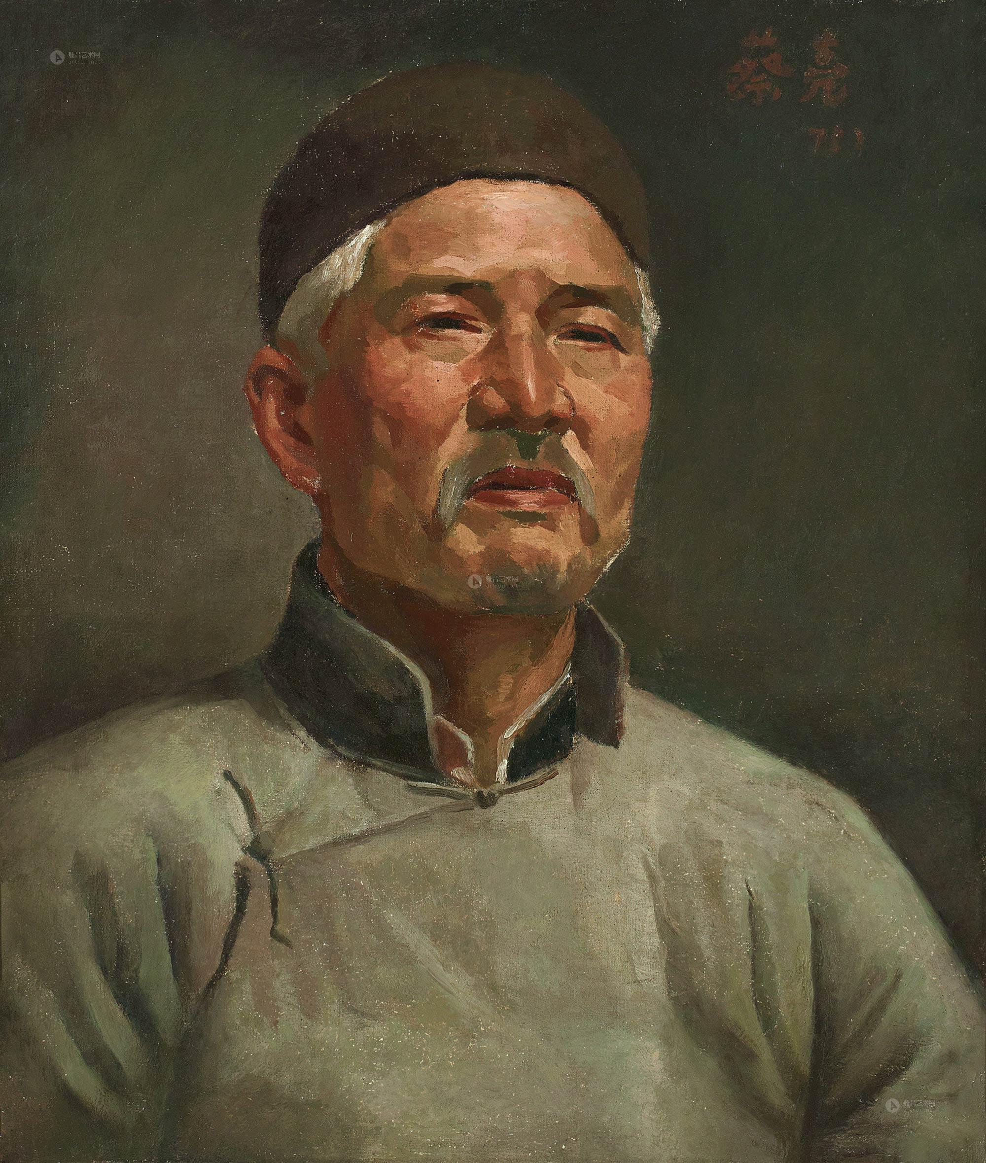 01231952年作老人肖像布面油画