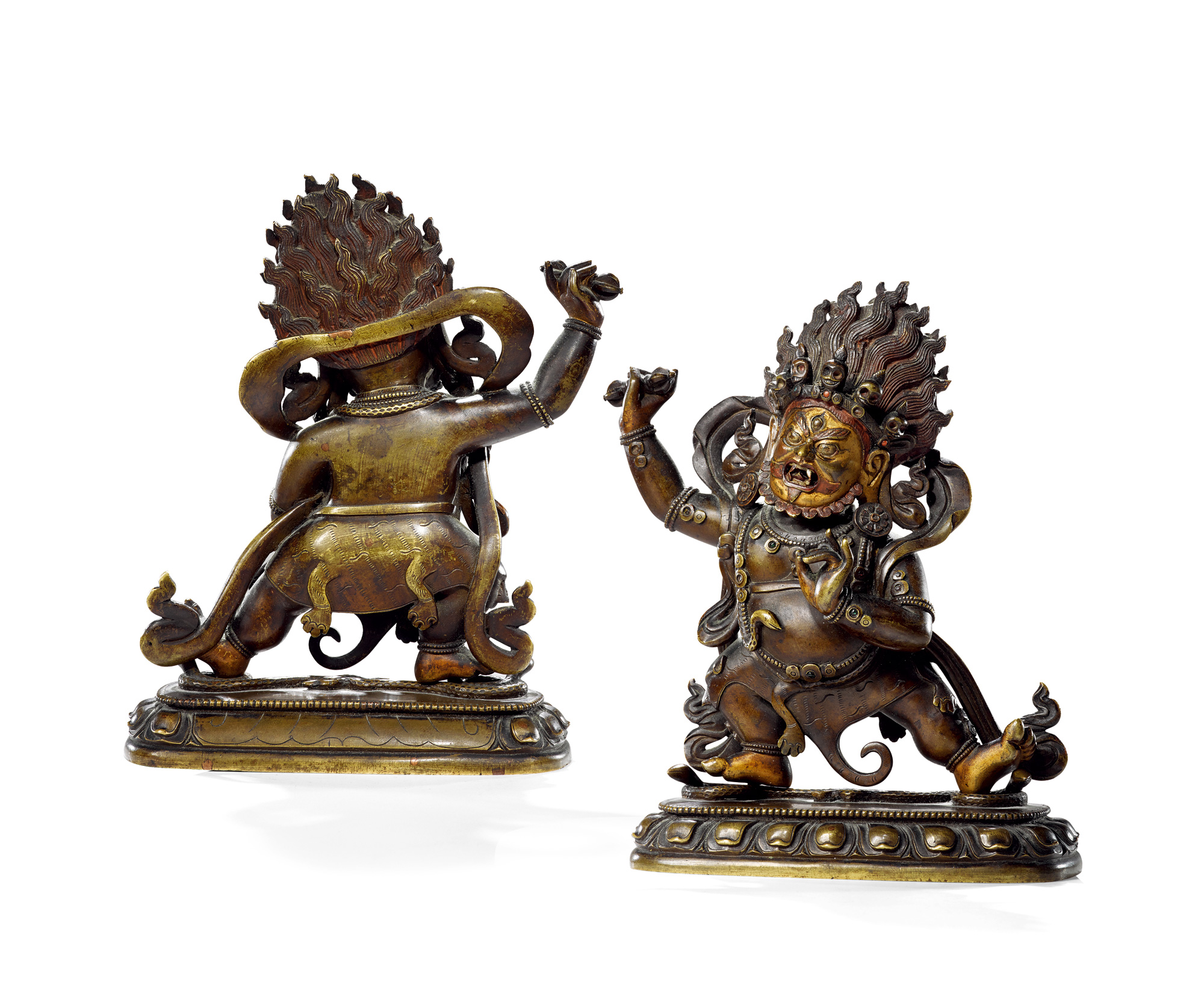 3341清乾隆合金铜金刚手