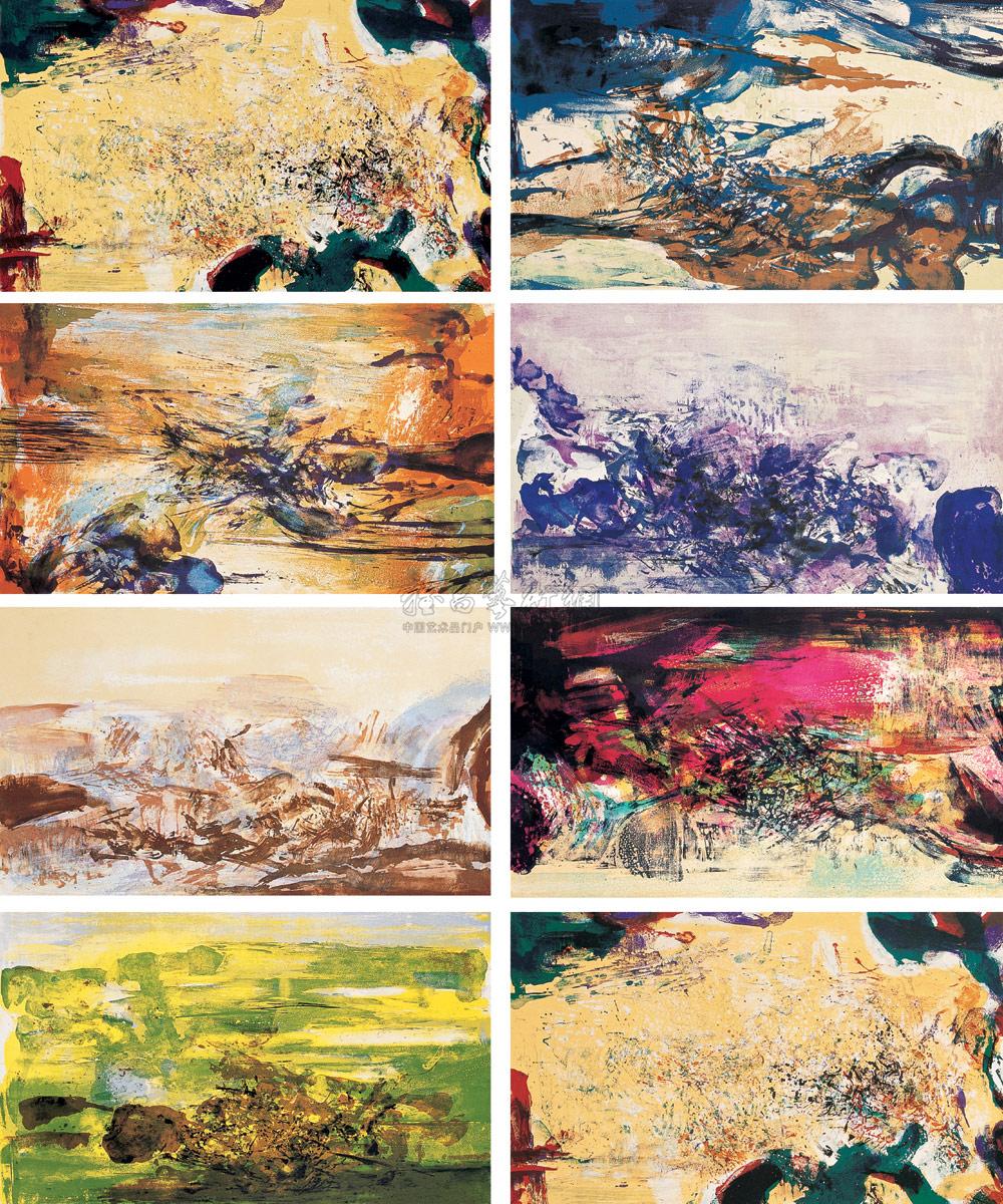 0090抽象八开纸本版画