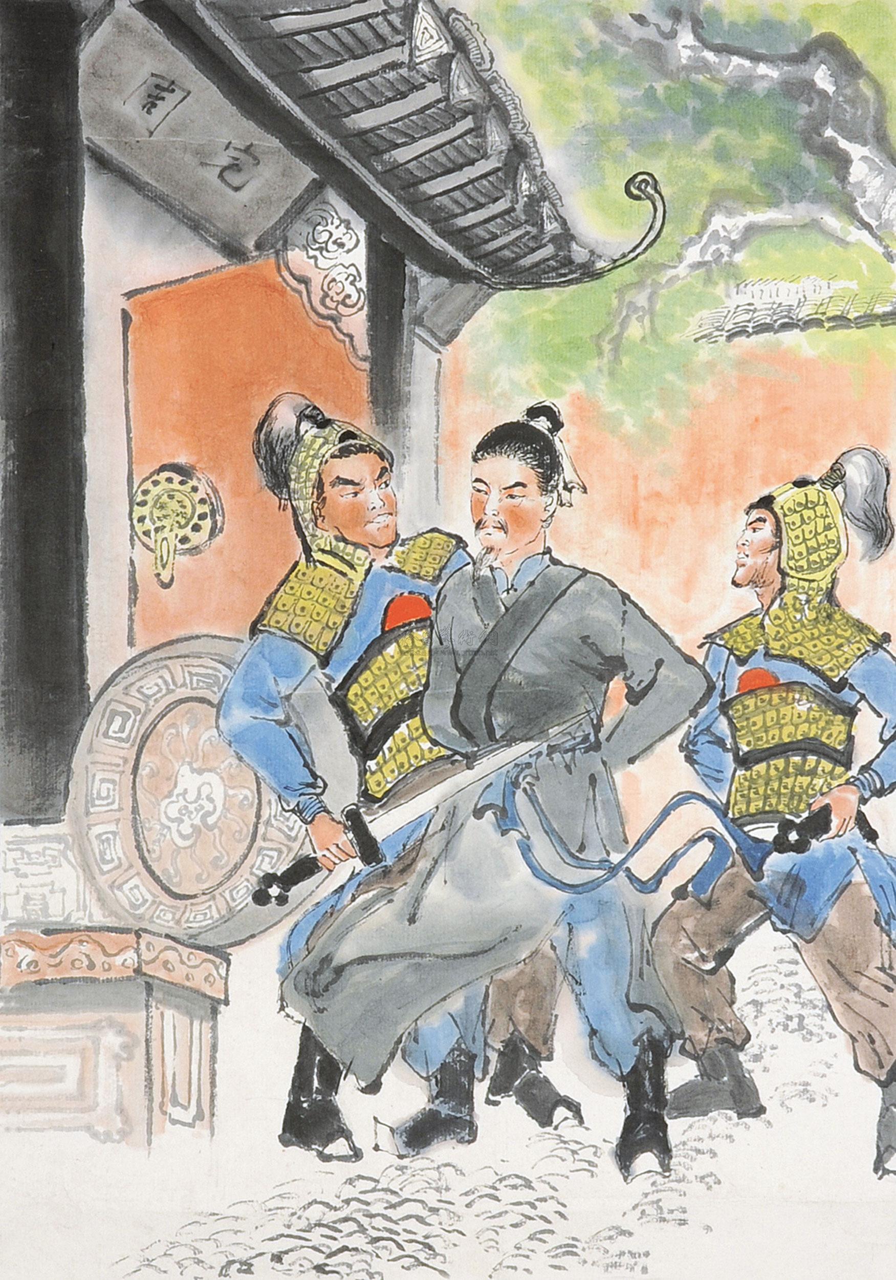 【人物故事 镜片 纸本】拍卖品_图片_价格_鉴赏_绘画_雅昌艺术品拍卖